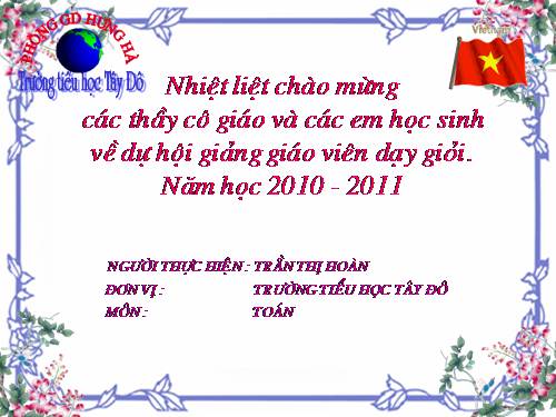 Phép cộng các số trong phạm vi 10 000