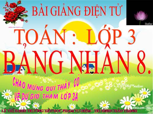 Bảng nhân 8