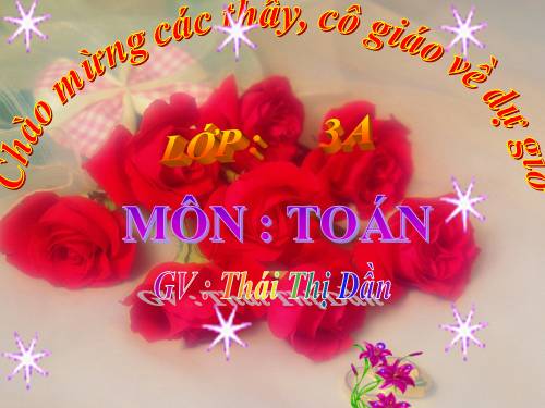 Các Bài giảng khác thuộc Chương trình Toán 3