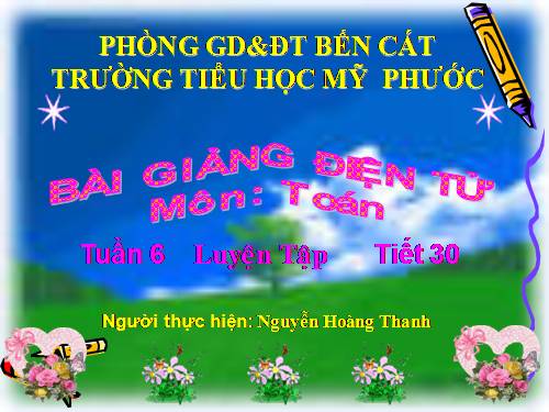 Các Bài giảng khác thuộc Chương trình Toán 3