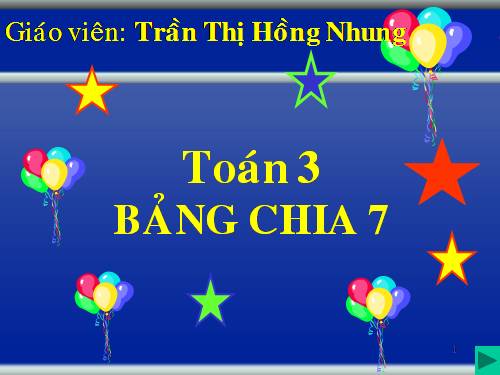 Bảng chia 7