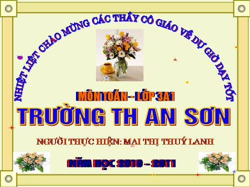 Các Bài giảng khác thuộc Chương trình Toán 3