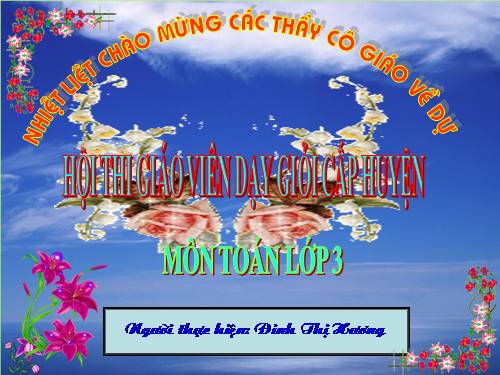 Các Bài giảng khác thuộc Chương trình Toán 3
