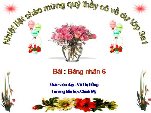 Bảng nhân 6