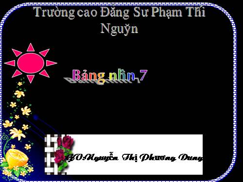 Bảng nhân 7