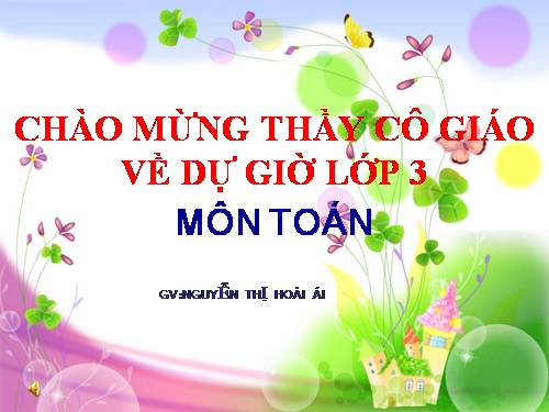 Các Bài giảng khác thuộc Chương trình Toán 3