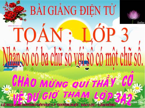 Nhân số có ba chữ số với số có một chữ số