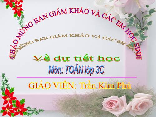 Các Bài giảng khác thuộc Chương trình Toán 3