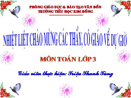 Các Bài giảng khác thuộc Chương trình Toán 3