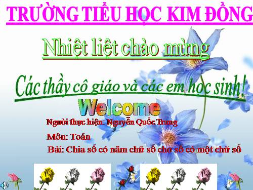 Chia số có năm chữ số cho số có một chữ số