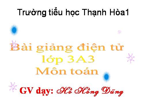 Nhân số có năm chữ số với số có một chữ số