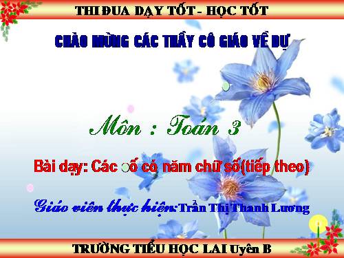 Các số có năm chữ số (tiếp theo)