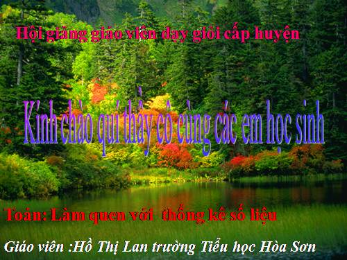 Làm quen với thống kê số liệu