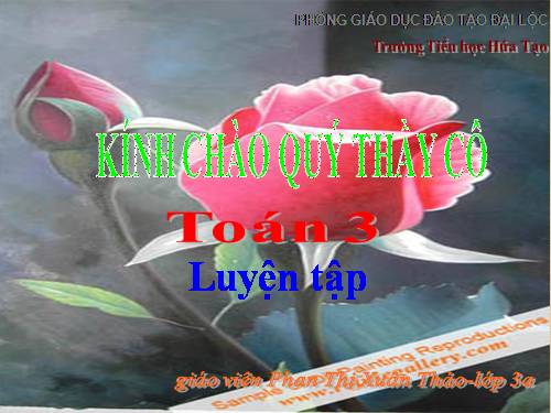 Các Bài giảng khác thuộc Chương trình Toán 3