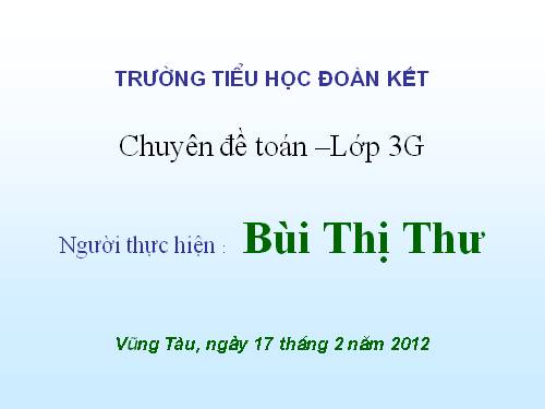 Bài toán liên quan đến rút về đơn vị
