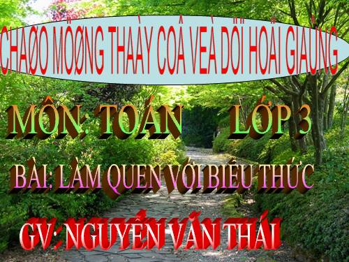 Làm quen với biểu thức