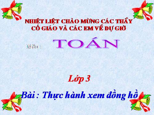 Thực hành xem đồng hồ
