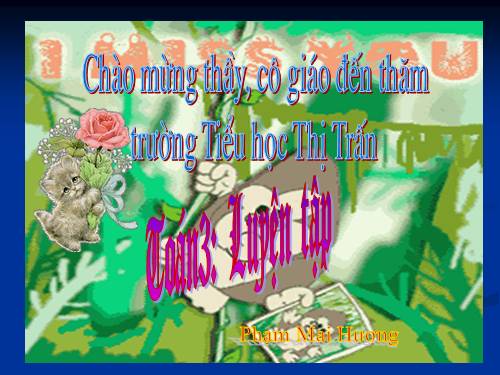 Các Bài giảng khác thuộc Chương trình Toán 3