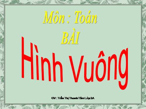 Hình vuông