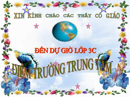 Hình tròn, tâm, đường kính, bán kính