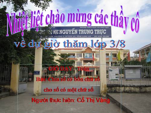 Chia số có bốn chữ số cho số có một chữ số
