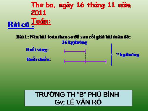 Các Bài giảng khác thuộc Chương trình Toán 3