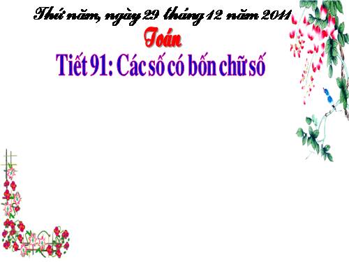 Các số có bốn chữ số