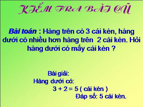 Bài toán giải bằng hai phép tính