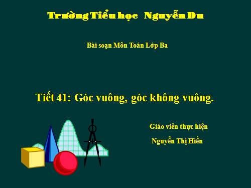 Góc vuông, góc không vuông