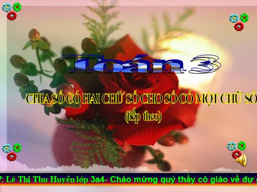 Chia số có hai chữ số cho số có một chữ số (tiếp theo)