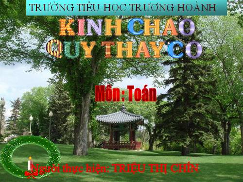 Các Bài giảng khác thuộc Chương trình Toán 3