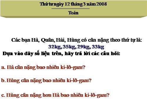 Làm quen với thống kê số liệu (tiếp theo)