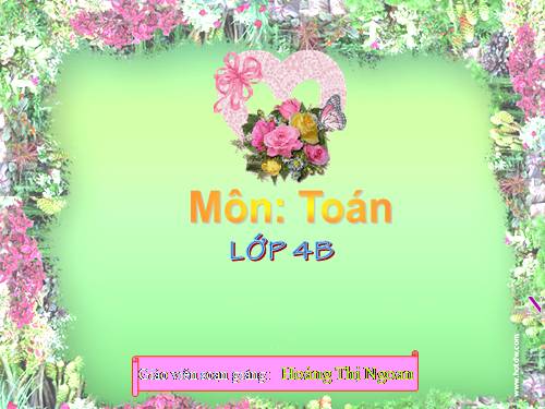 Các Bài giảng khác thuộc Chương trình Toán 3