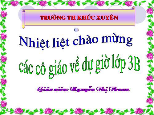 Bài toán giải bằng hai phép tính