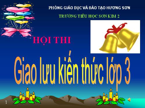 Giao lưu kiến thức lớp 3