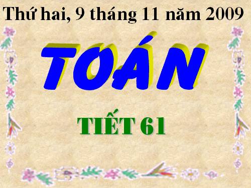 So sánh số bé bằng một phần mấy số lớn