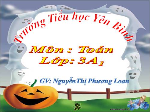 Các Bài giảng khác thuộc Chương trình Toán 3