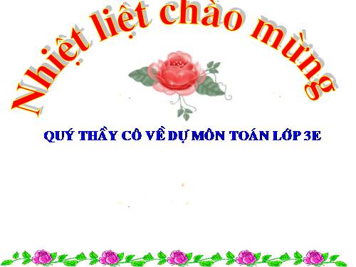 Các Bài giảng khác thuộc Chương trình Toán 3