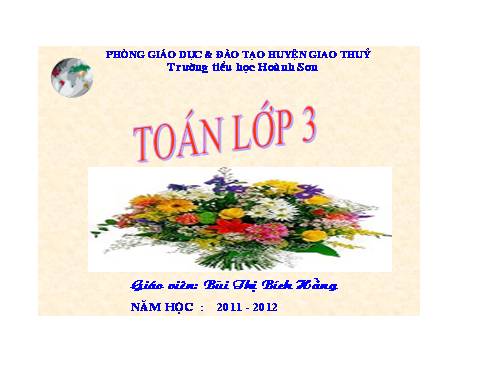 Bảng nhân 9