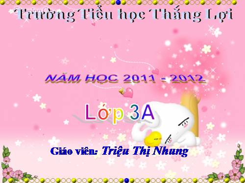 Các Bài giảng khác thuộc Chương trình Toán 3