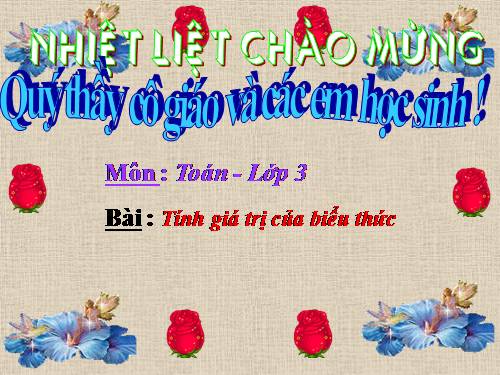 Tính giá trị của biểu thức