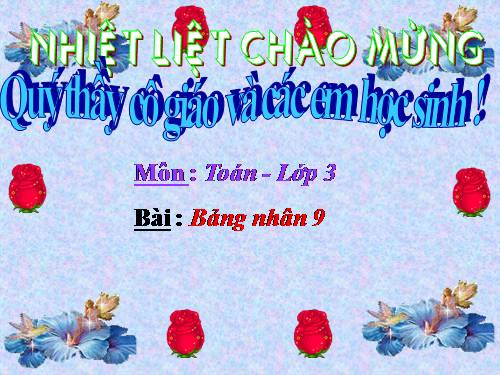 Bảng nhân 9