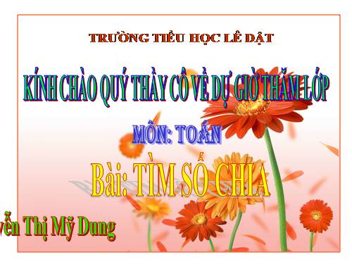 Tìm số chia