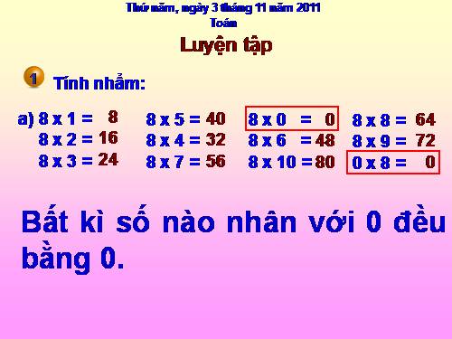 Các Bài giảng khác thuộc Chương trình Toán 3