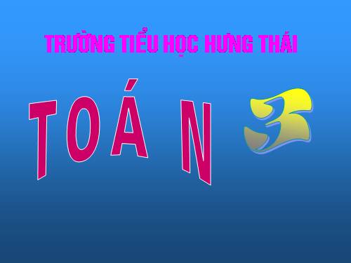 Bài toán giải bằng hai phép tính