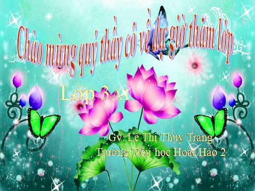 Các Bài giảng khác thuộc Chương trình Toán 3