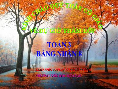 Bảng nhân 8