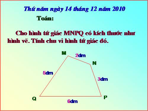 Chu vi hình chữ nhật