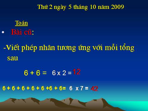 Bảng nhân 7