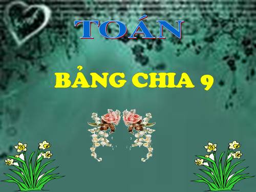 Bảng chia 9